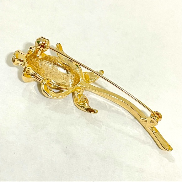 Gold Rose 🌹 Brooch/Pin - Picture 5 of 8